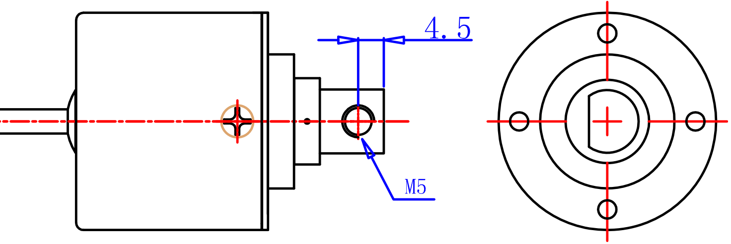 CAZD-34角度傳感器外形尺寸圖1 CAZD-34角度傳感器外形尺寸圖1