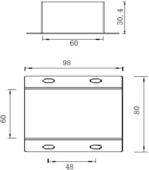 CAZM11顯示控制儀外形尺寸圖 CAZM11顯示控制儀外形尺寸圖