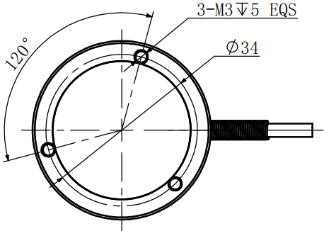 平面壓力傳感器CAZF-Y40尺寸圖1