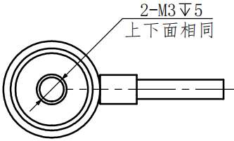 微型拉壓力傳感器CAZF-LY10尺寸圖2