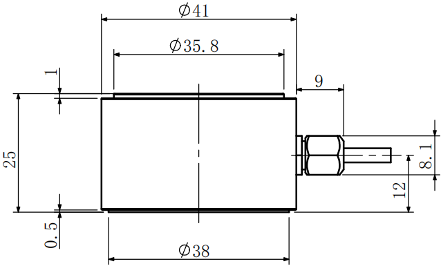 拉壓力傳感器CAZF-LY41尺寸圖1