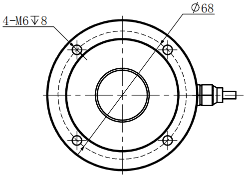 拉壓力傳感器CAZF-LY80尺寸圖2 拉壓力傳感器CAZF-LY80尺寸圖2